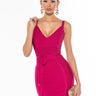 Front View Leading The Way Bandage Mini Dress