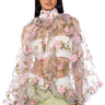 Front View Lean On Me Long Sleeve Floral Blouse In Pink Multi