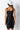 Back View Leave It At That Vinyl Midi Dress in Black