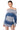 Front View Leona Ombre Off The Shoulder Sweatshirt