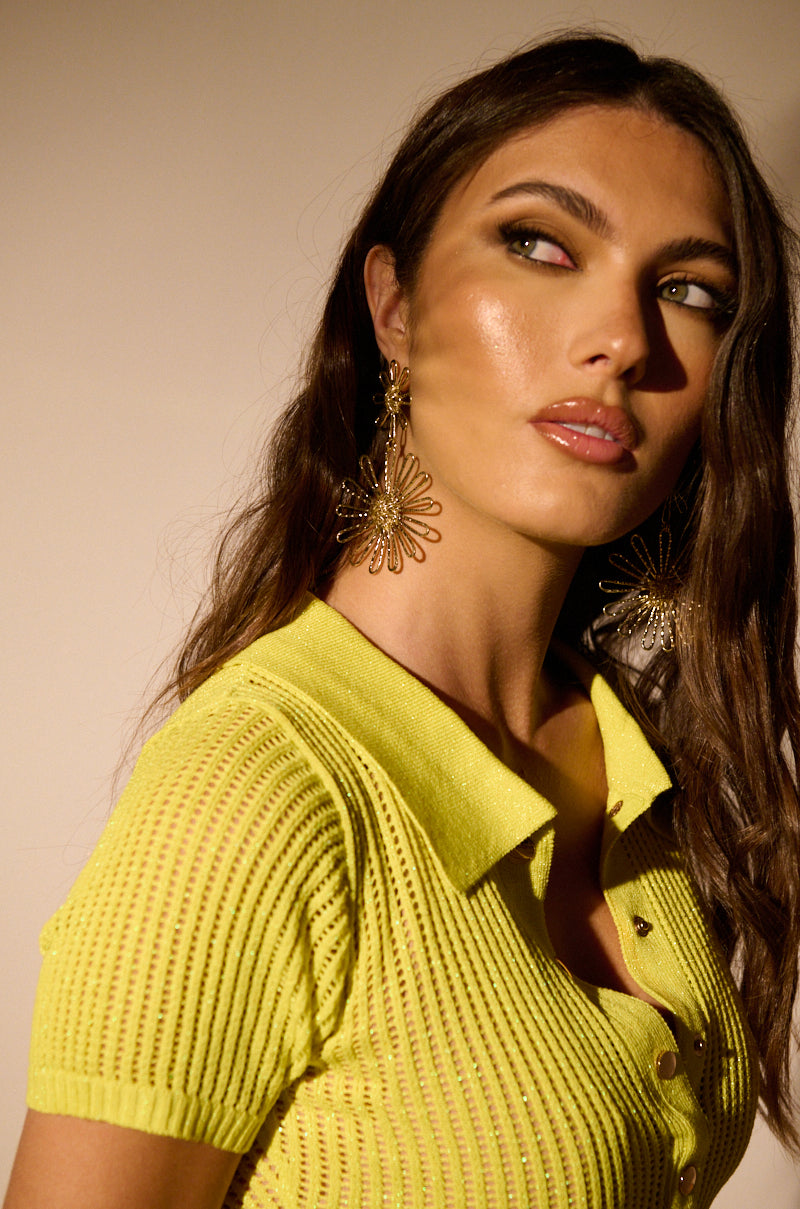 LET ME BLOSSOM EARRING IN GOLD view 0