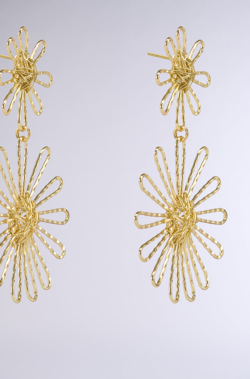 Detail View Let Me Blossom Earring In Gold