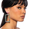 Front View Let Me Go Embellished Statement Earrings