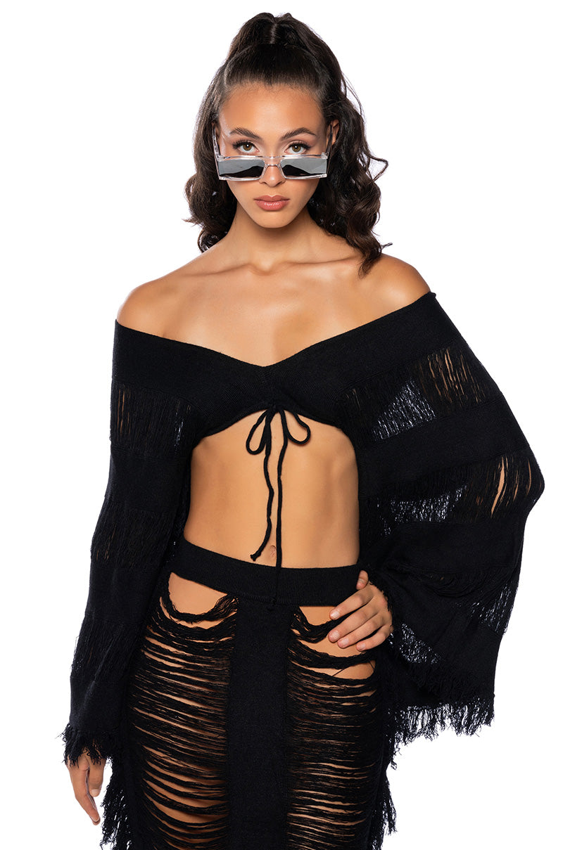 KIMBELLA FRINGED TWO PIECE MAXI SKIRT SET view 0