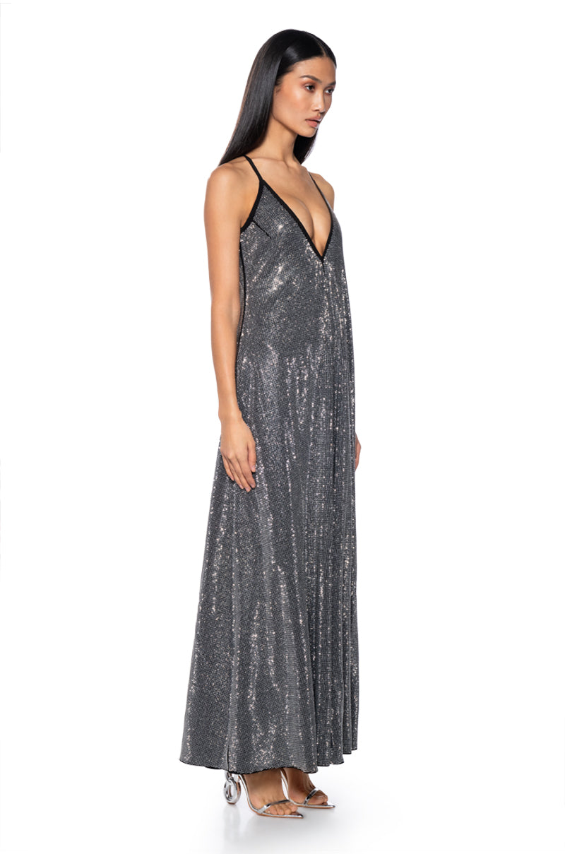 Side View Lets Celebrate Rhinestone Jumpsuit