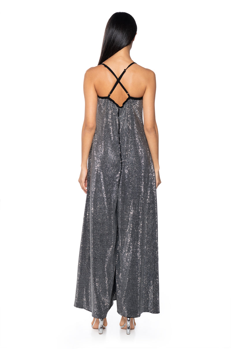 Detail View Lets Celebrate Rhinestone Jumpsuit