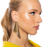 Front View Lets Fly Statement Earring In Gold