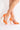 Side View Lets Get Away Square Toe Netted Strappy Pump In Orange
