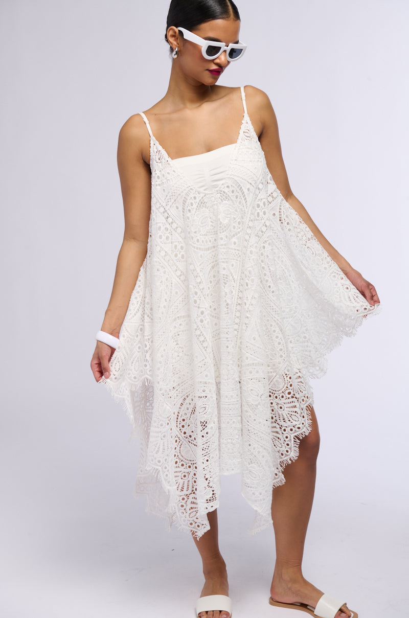 Detail View Lets Go To The Beach Lace Cover Up