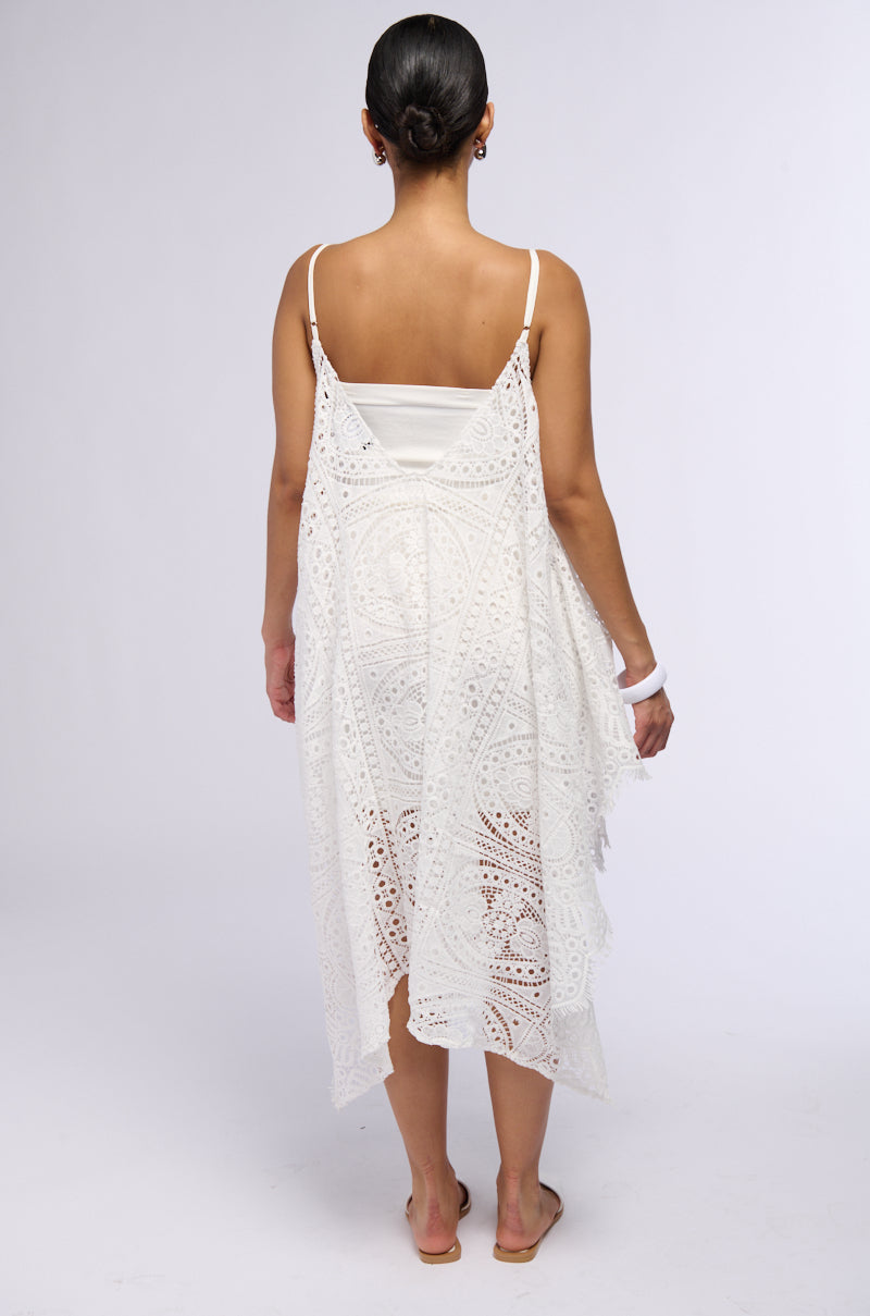 Extra View Lets Go To The Beach Lace Cover Up