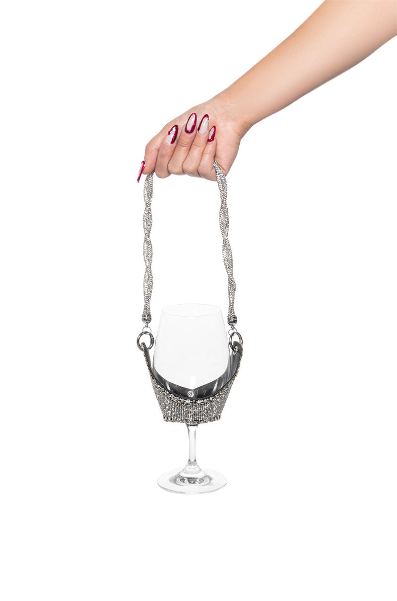 LETS PARTY RHINESTONE WINE CARRIER view 0