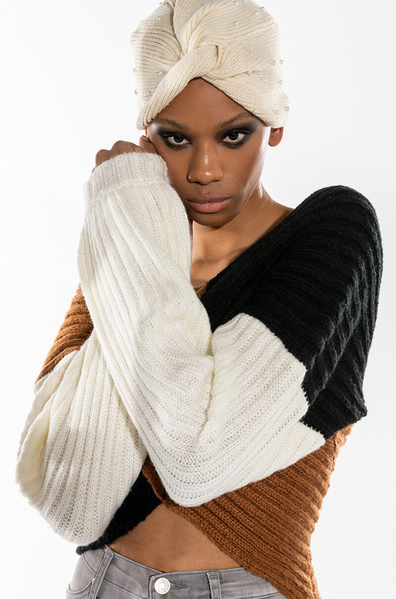 MILA RIBBED KNIT SWEATER view 0