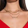 Front View Libra Layer Necklace