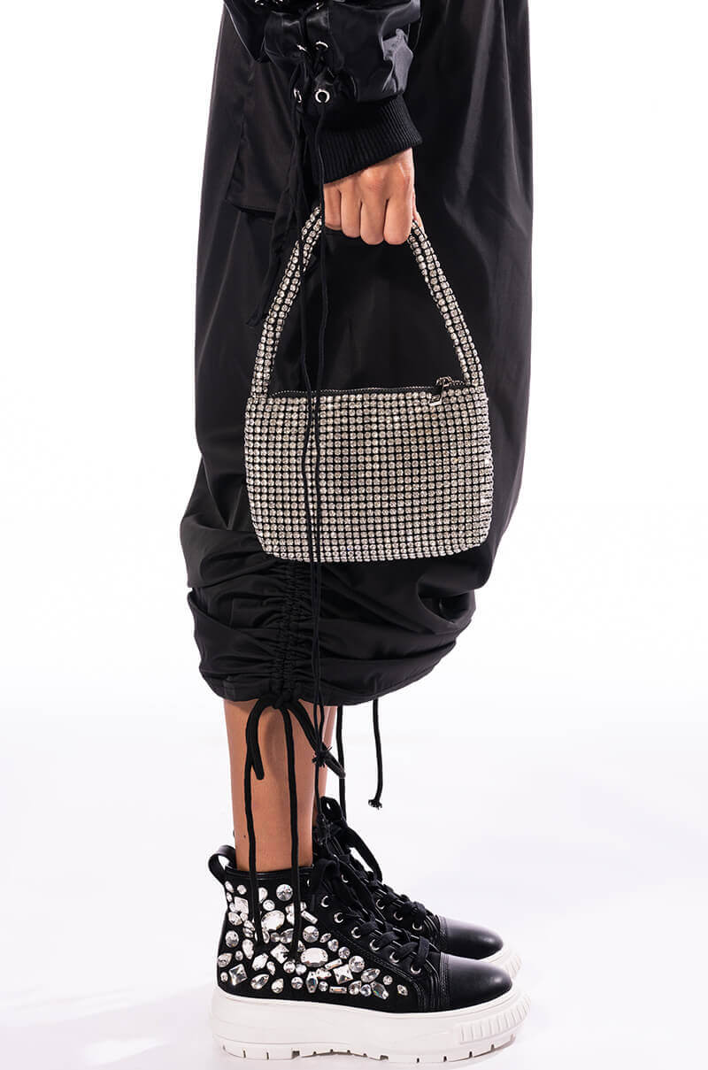 Front View Life Is A Disco Purse