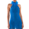 Front View Life Of The Party Feather Mini Dress