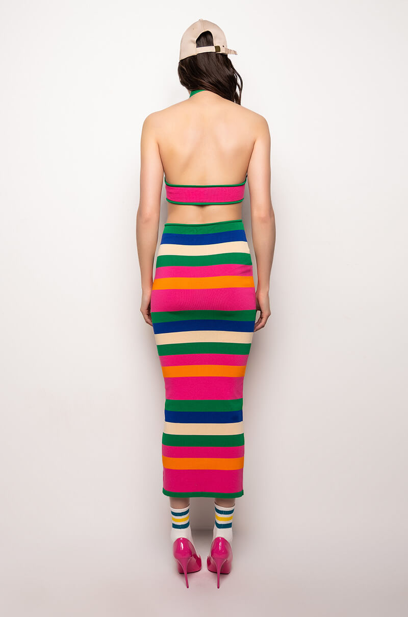 Extra View Lifesaver Stripe Sweater Dress