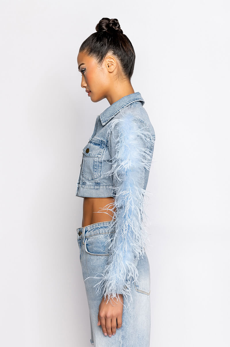 Detail View Light As A Feather Denim Jacket