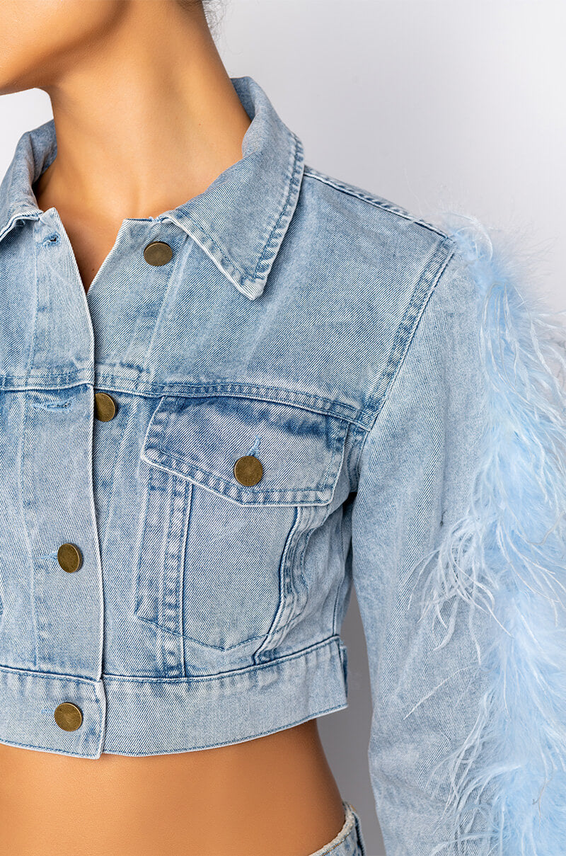 Extra View Light As A Feather Denim Jacket