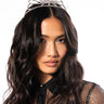 Front View Light Up The Night Rhinestone Tiara