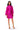 Back View Like A Statue Butterfly Sleeve Mini Dress In Fuchsia