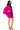 Detail View Like A Statue Butterfly Sleeve Mini Dress In Fuchsia