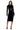 Front View Like Liquid Faux Patent Leather Midi Dress