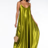 Front View Like Royalty Maxi Satin Dress