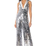 Front View Lila Disco Vibes Sequin Jumpsuit