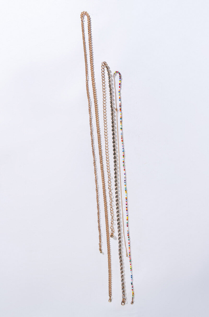 Side View Lilianna Beaded Belly Chain Set 1