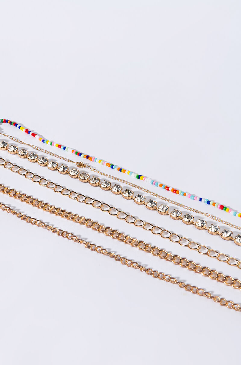 Back View Lilianna Beaded Belly Chain Set 2