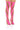 Front View Lilith Mesh Thigh High Boot In Pink