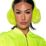 Front View Lime About It Earmuff