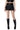 Front View Limited Edition Faux Leather Cargo Pocket Mini Skirt