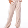 Front View Listen Up Color Block Wide Leg Sweatpant