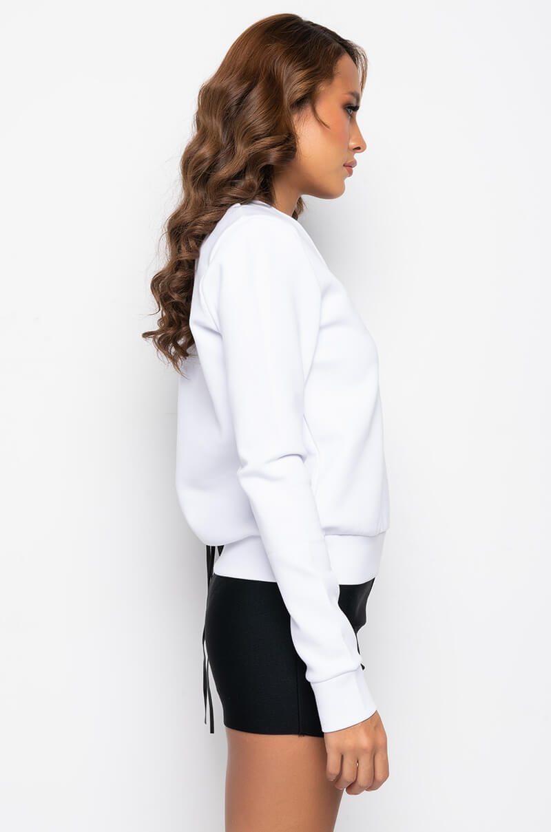 Detail View Listen Up Fringe Detail Sweatshirt view 4