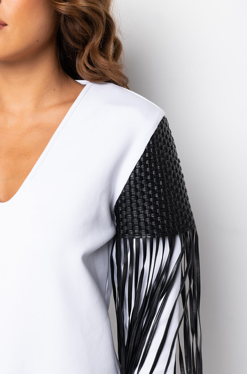 Extra View Listen Up Fringe Detail Sweatshirt
