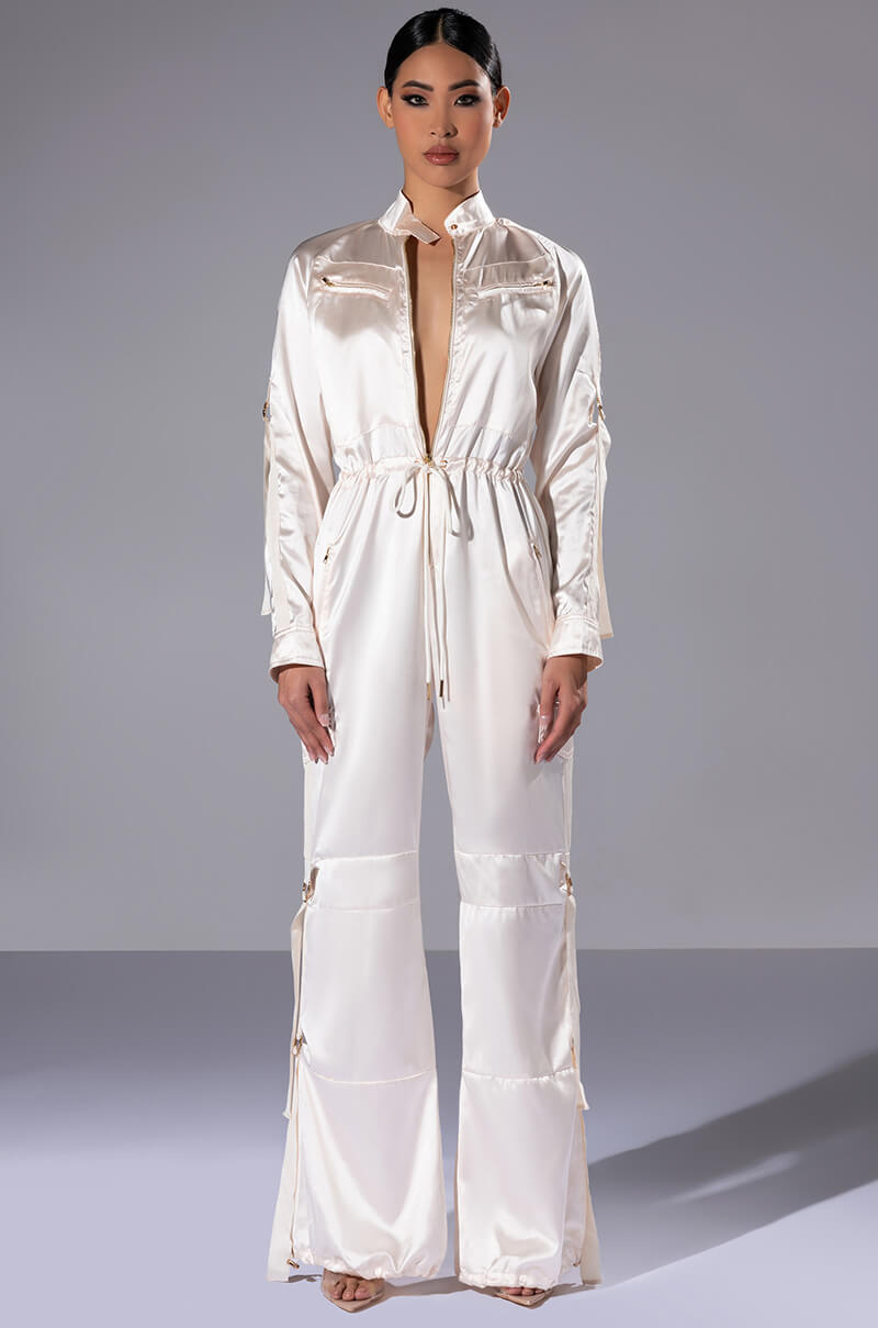 Side View Listen Up Utility Jumpsuit view 2