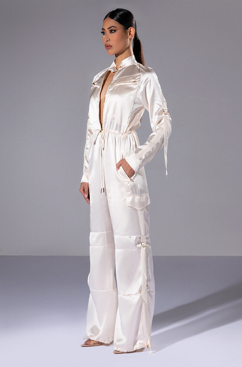 Back View Listen Up Utility Jumpsuit view 3