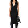 Front View Livie Hooded Midi Dress