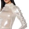 Front View Living In Luxury Pearl Shoulder Chain