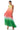 Front View Living My Life Halter Neck Ombre Maxi Dress