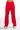 Back View Logan Wide Leg Trouser In Red