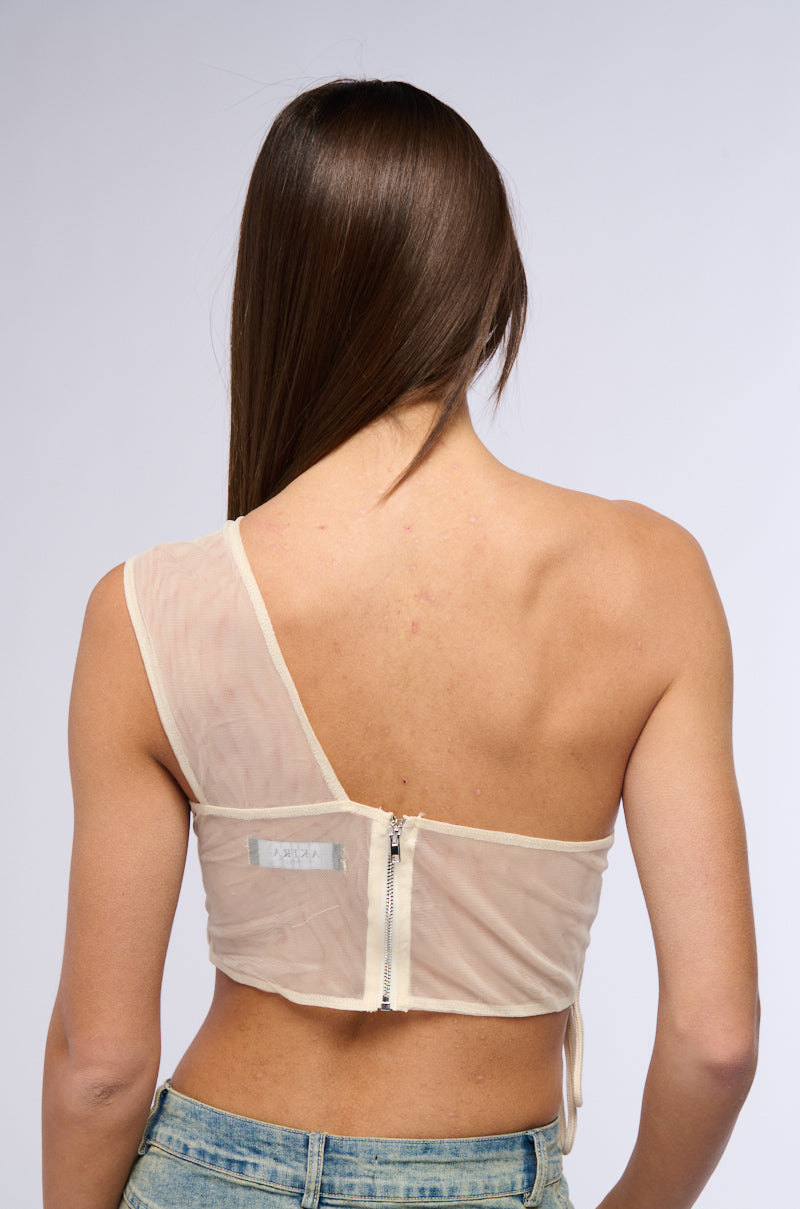 Full View Lola Swirled Detail One Shoulder Top 6