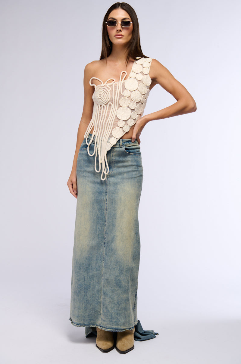 Extra View Lola Swirled Detail One Shoulder Top 8