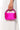 Front View Lollipop Satin Embellished Trim Mini Bag