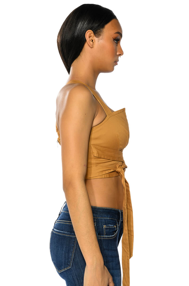 Full View Londyn Cross Back Wrap Tank Top 9