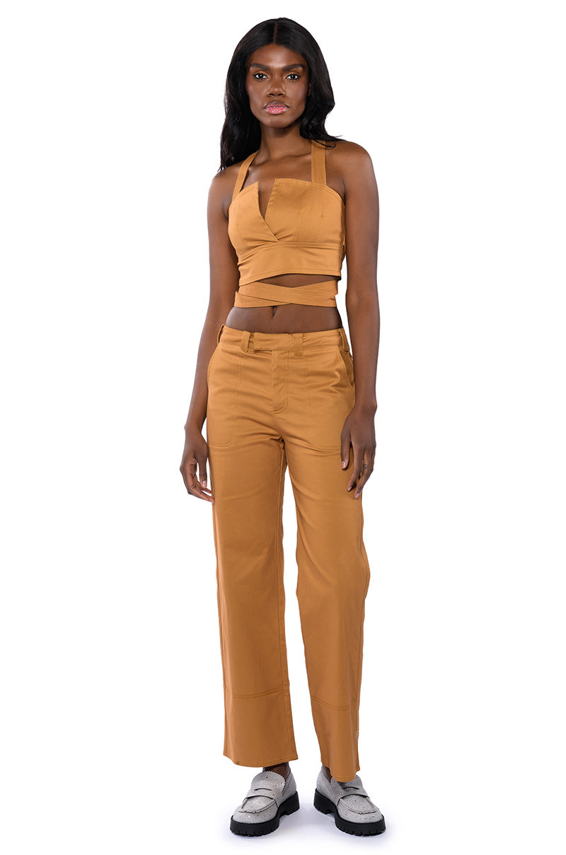 Full View Londyn Cross Back Wrap Tank Top 8