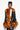 Back View Long Pleather Jacket With Faux Fur Trim