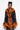 Detail View Long Pleather Jacket With Faux Fur Trim