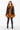 Extra View Long Pleather Jacket With Faux Fur Trim